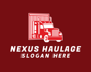 Red Truck Logistics logo design