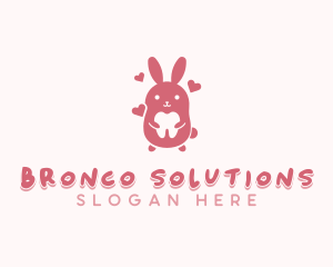 Dental Tooth Bunny Logo