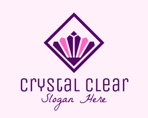 Crystal Diamond Headdress logo design