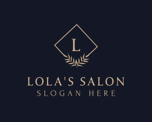 Leaf Wreath Boutique logo design