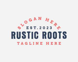 Masculine Rustic Business logo design