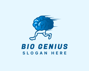 Creative Running Brain logo design