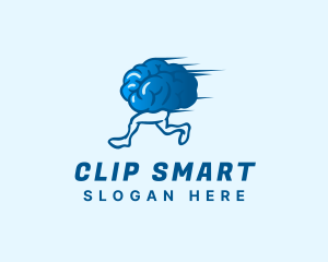 Creative Running Brain logo design