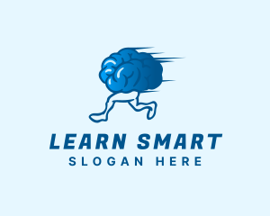 Creative Running Brain logo design