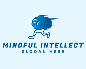 Creative Running Brain logo design