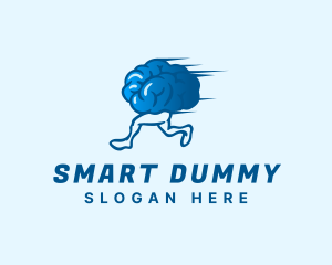 Creative Running Brain logo design