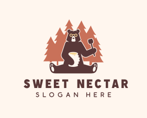 Forest Honey Bear logo design