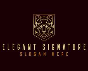 Elegant Tiger Head logo design