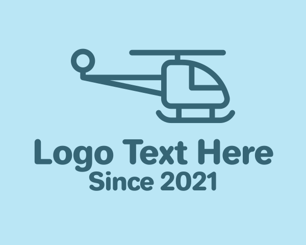 Helicopter logo example 2