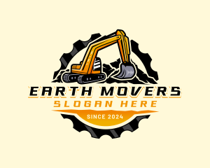 Excavator Digging Excavation logo