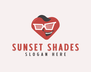 Cool Shades Heart logo design