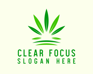 Medicinal Marijuana Leaf Logo
