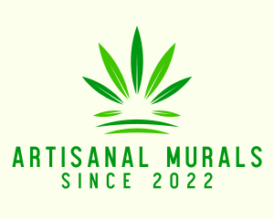 Medicinal Marijuana Leaf logo design