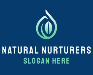 Leaf Water Nature logo design