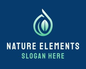 Leaf Water Nature logo design