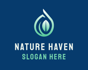 Leaf Water Nature logo design