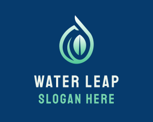 Leaf Water Nature logo design