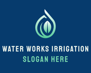 Leaf Water Nature logo design