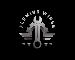 Mechanic Gear Wrench logo design