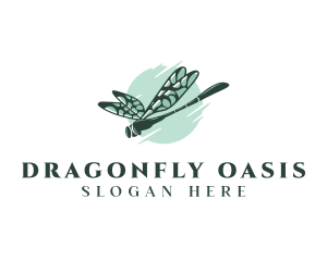 Dragonfly Insect Cosmetics logo design