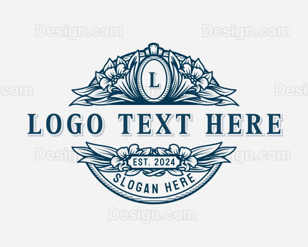 Flower Garden Ornamental Logo