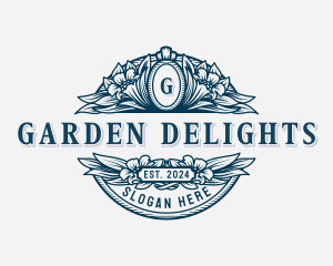 Flower Garden Ornamental logo design