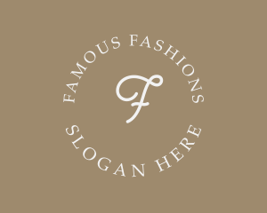 Luxury Fashion Circle logo design