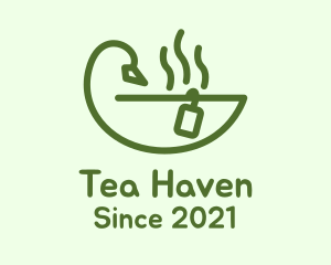 Duck Tea Cup logo design