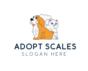 Dog Cat Pet Shelter logo design