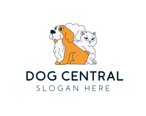 Dog Cat Pet Shelter logo design