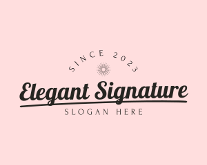 Elegant Sun Brand logo design