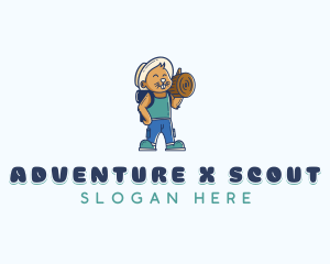 Adventure Camper Squirrel logo design