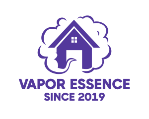 Purple House Smoke logo design