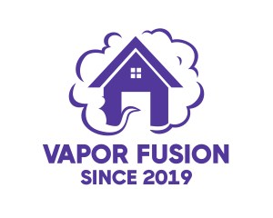 Purple House Smoke logo design