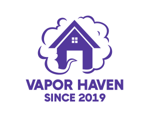 Purple House Smoke logo design