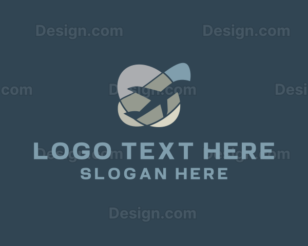 Abstract Airplane Travel Vacation Logo