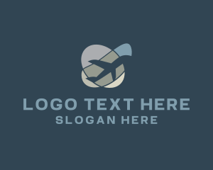 Abstract Airplane Travel Vacation logo