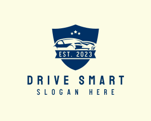 Car Driving Crest logo