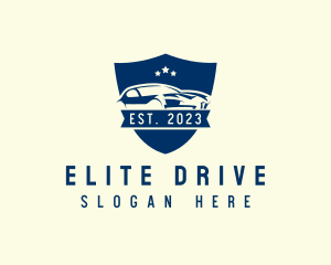 Car Driving Crest logo design