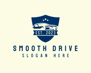 Car Driving Crest logo design