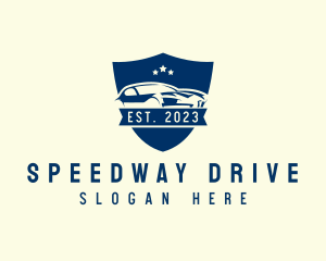Car Driving Crest logo