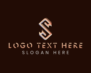 Modern Business Letter S logo