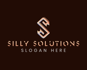 Modern Business Letter S logo design