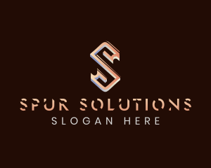 Modern Business Letter S logo design