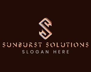 Modern Business Letter S logo design