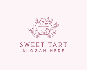 Floral Dessert Cake logo design