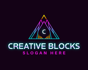 Creative Triangle Pyramid logo design