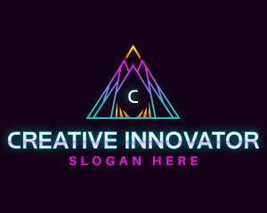 Creative Triangle Pyramid logo design