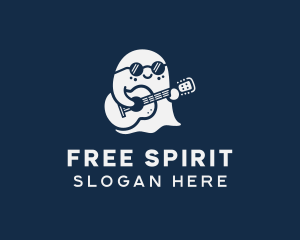 Guitar Musician Ghost logo design