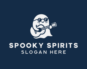 Guitar Musician Ghost logo design